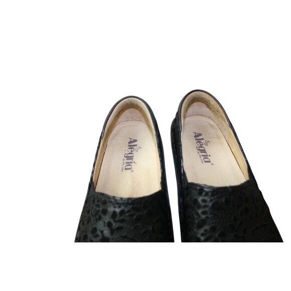 Alegria Shoes - Alegria Black Embossed Leather Slip-On Comfort Shoes Women’s Size 37